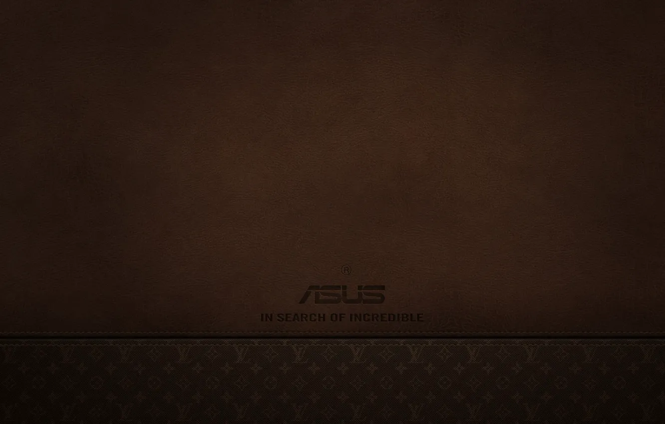 Photo wallpaper logo, leather, logo, Louis Vuitton, line, digital art, asus