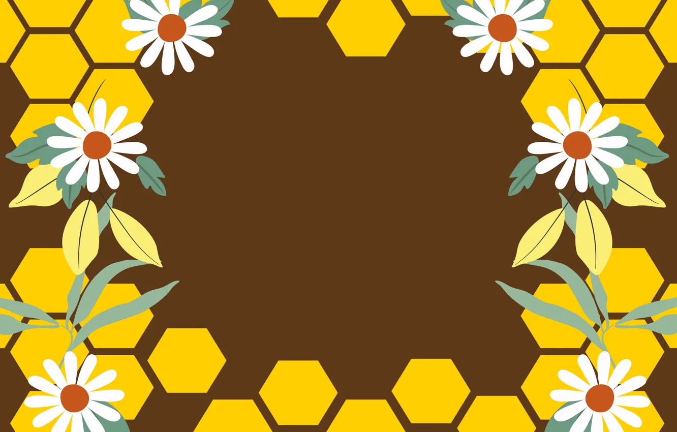 Photo wallpaper background, cell, Daisy