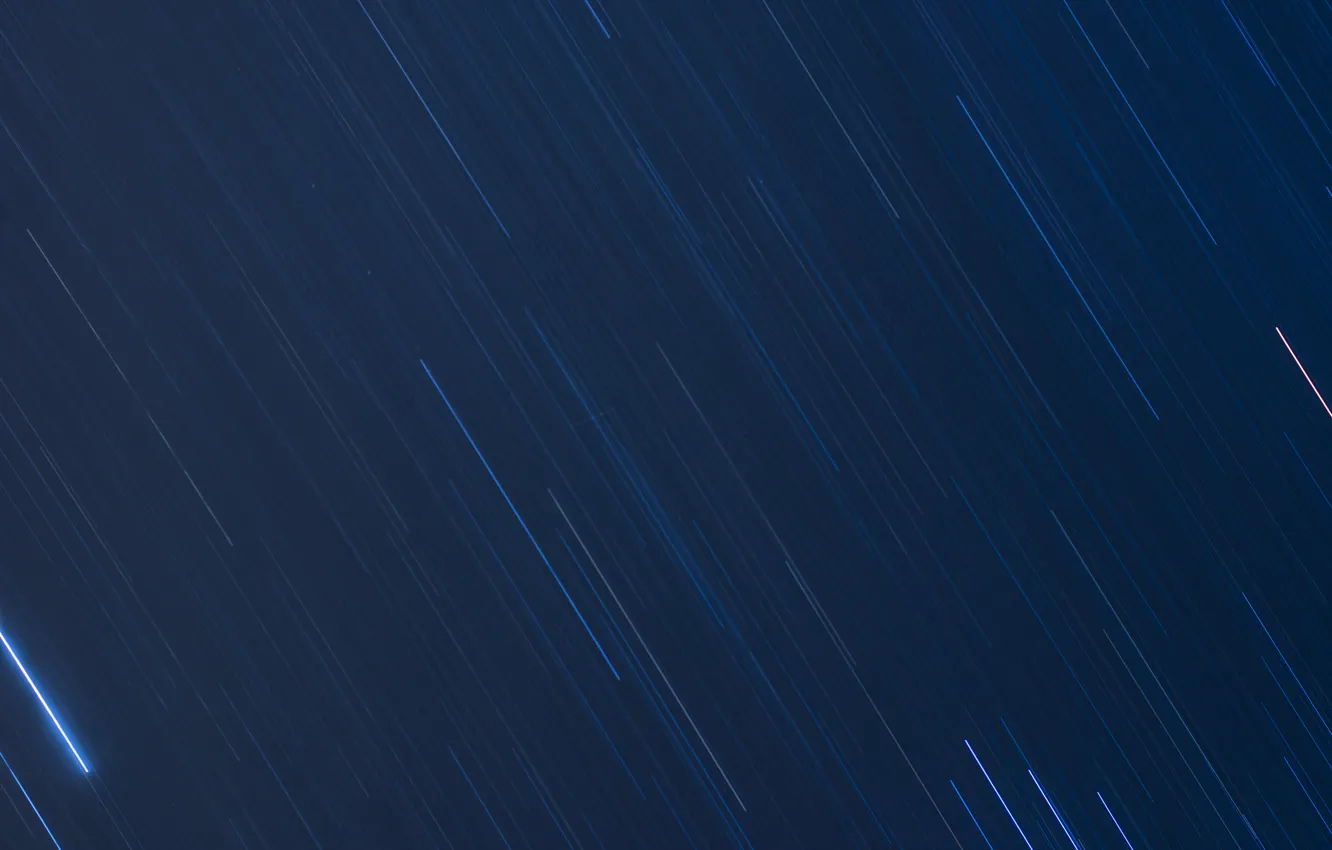 Photo wallpaper night, dark, texture, tracer, star