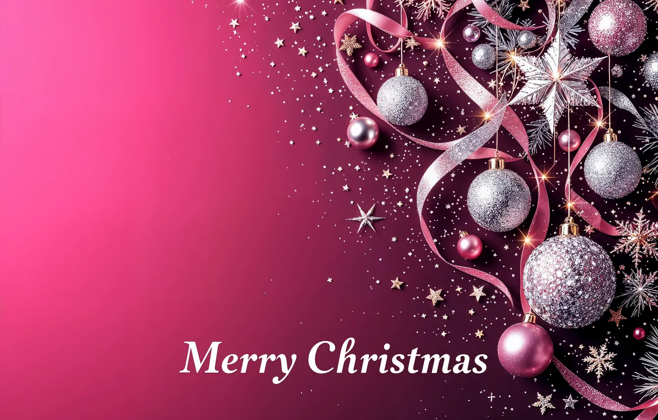 Photo wallpaper decoration, background, balls, new year, Christmas, golden, Christmas, balls