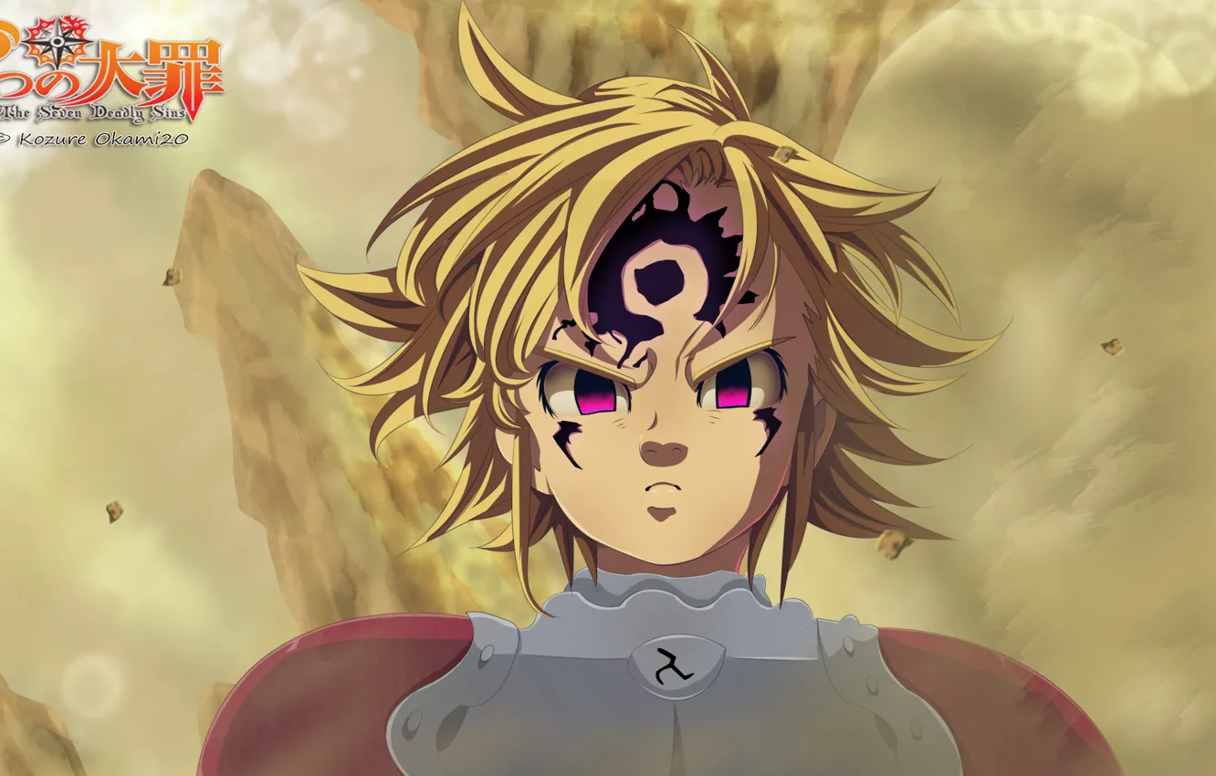 Photo wallpaper armor, anime, warrior, manga, Meliodas, Nanatsu no Taizai, japonese, Seven Deadly Sins