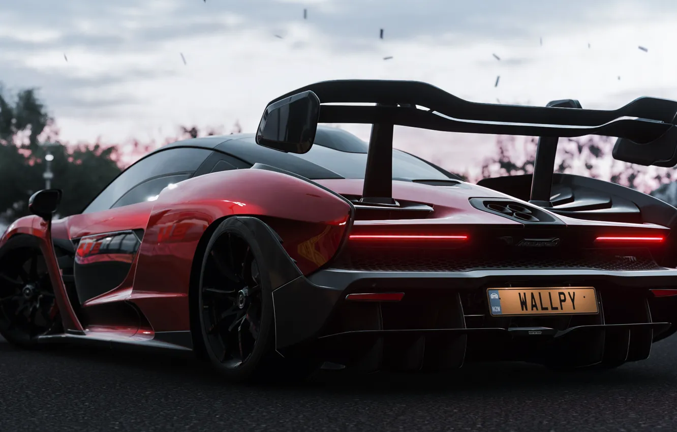Photo wallpaper McLaren, Microsoft, game, Senna, Forza Horizon 4, by Wallpy