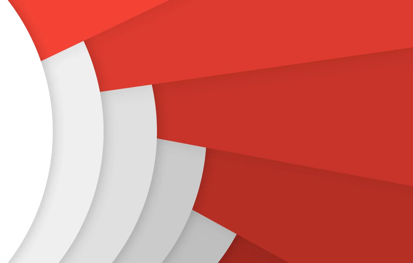 Photo wallpaper white, line, red, geometry, material