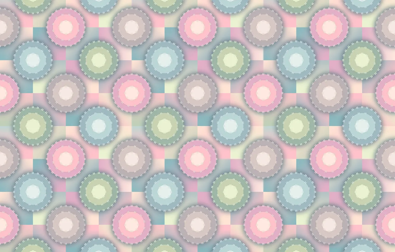 Photo wallpaper circles, pattern, texture, pattern, seamless