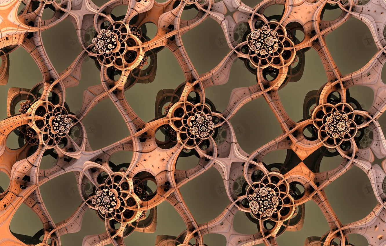 Photo wallpaper pattern, network, segment