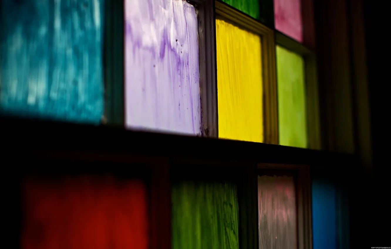 Photo wallpaper paint, color, window, shaded