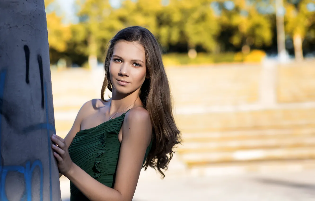 Photo wallpaper look, girl, hair, cutie, Olivia