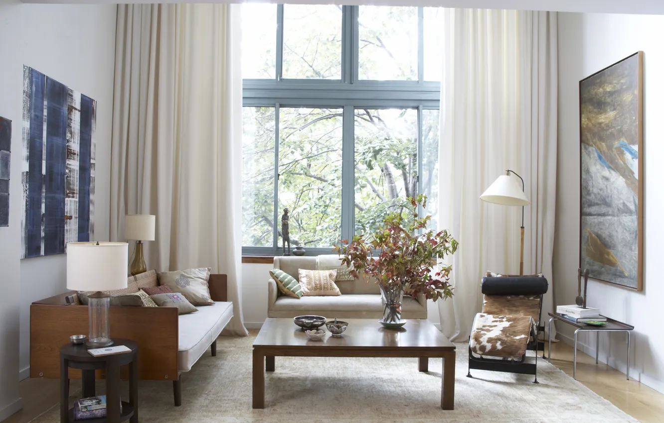 Photo wallpaper design, style, Villa, home, interior, living room