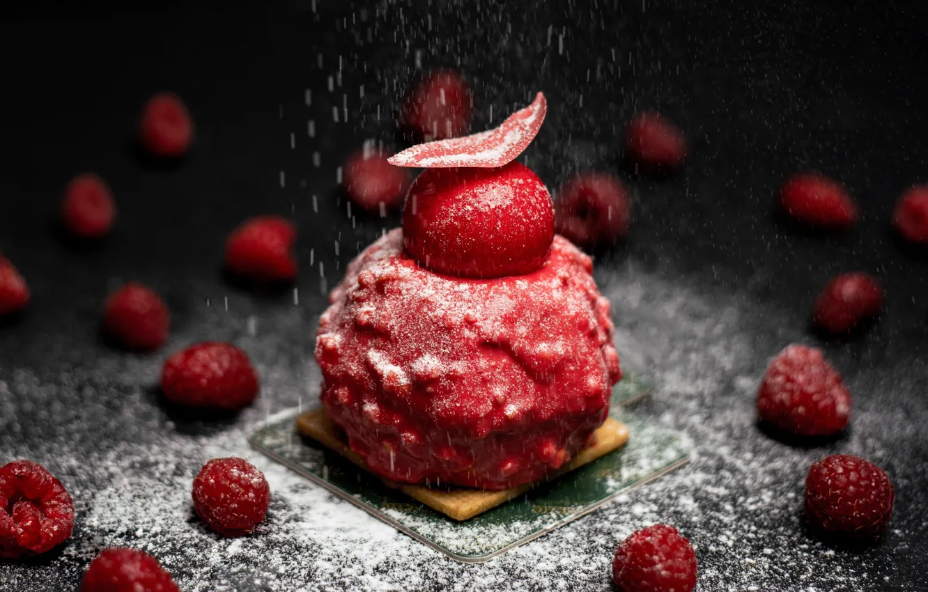 Photo wallpaper berries, raspberry, food, candy, sweet, cranberry