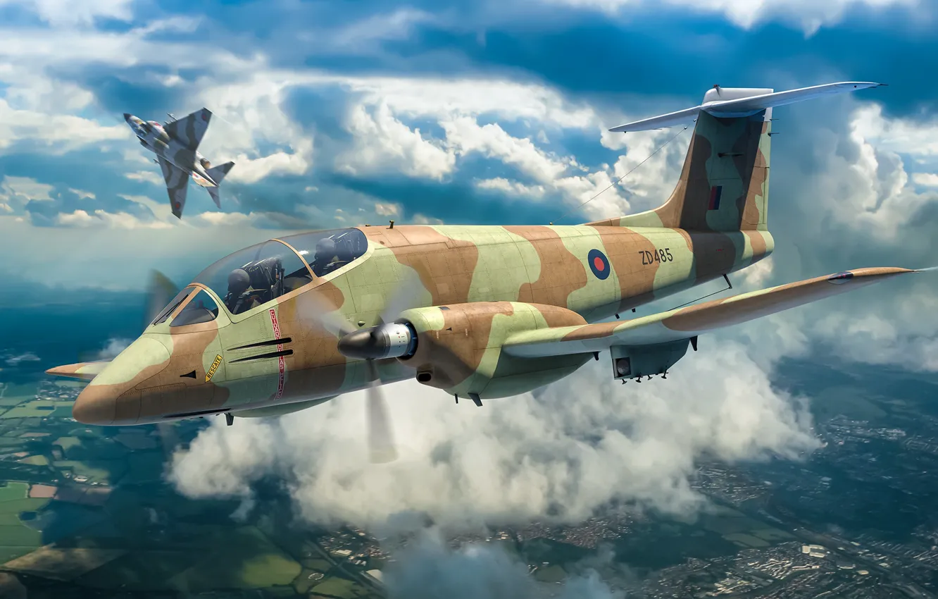 Photo wallpaper UK, attack, Argentina, RAF, easy, Antonis Karidis, FMA IA 58 Pucara