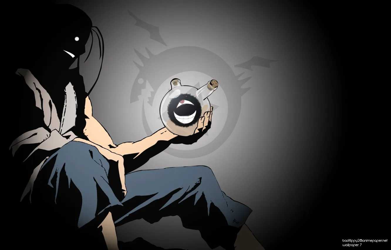 Photo wallpaper Homunculus, Alchemist Fullmetal, It is out of the tube