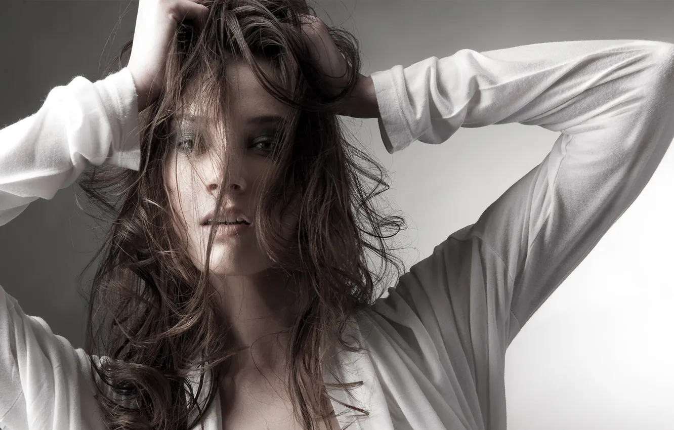 Photo wallpaper hair, blouse, Monica, model, Monika Hederova