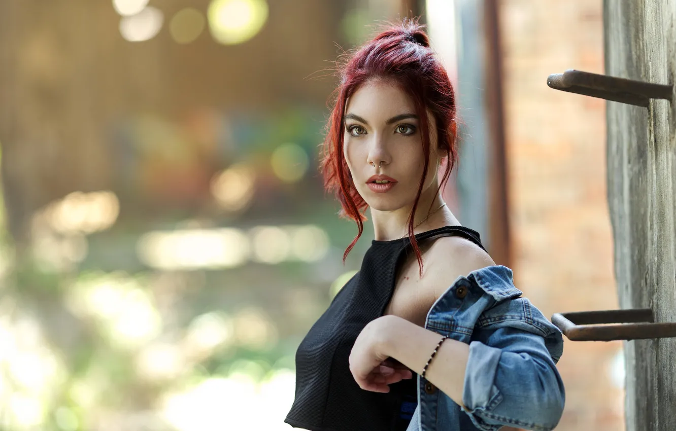 Photo wallpaper makeup, piercing, sponge, Francesco Campopiano