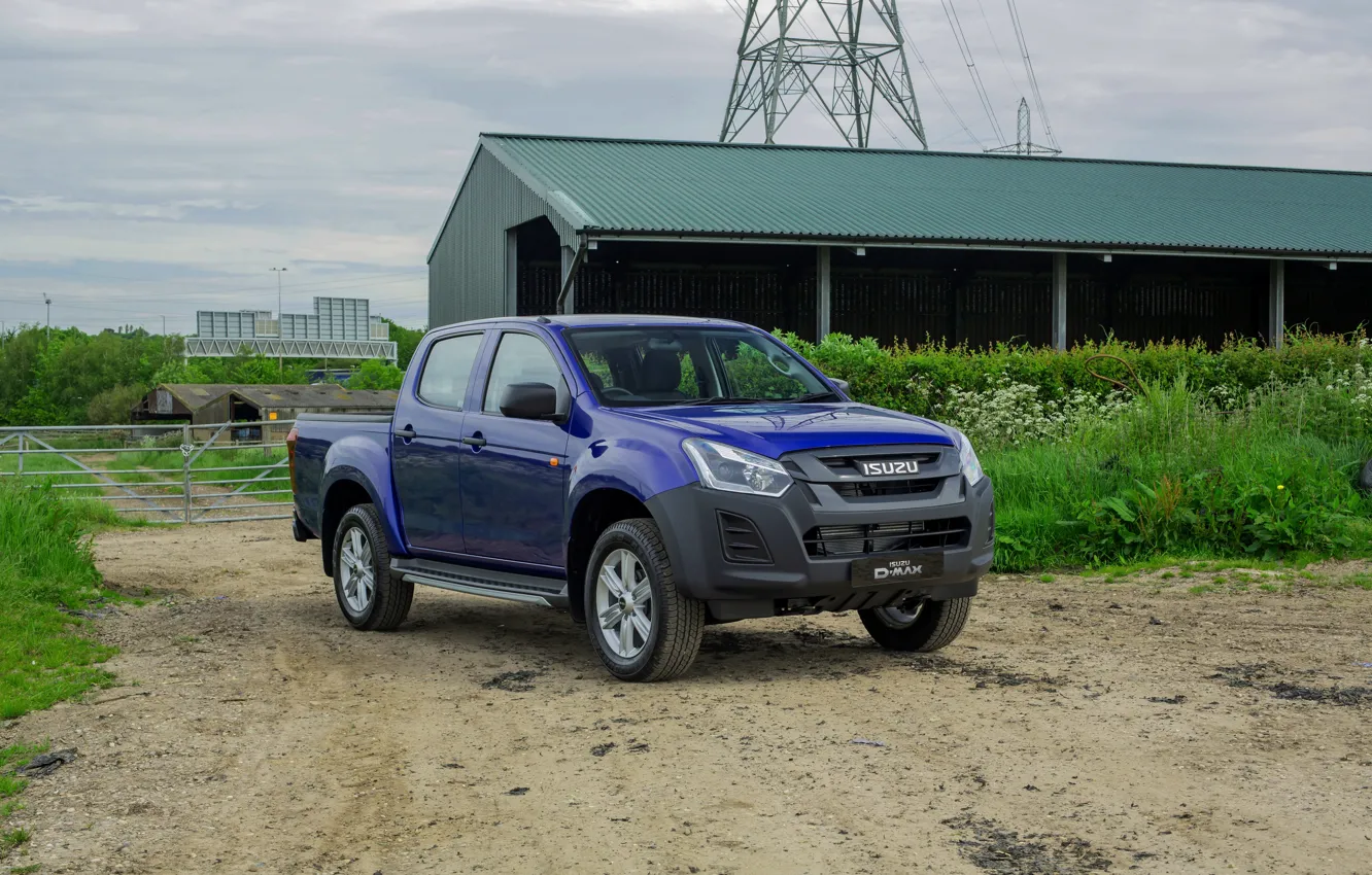 Photo wallpaper blue, front, pickup, Isuzu, D-Max, 2019