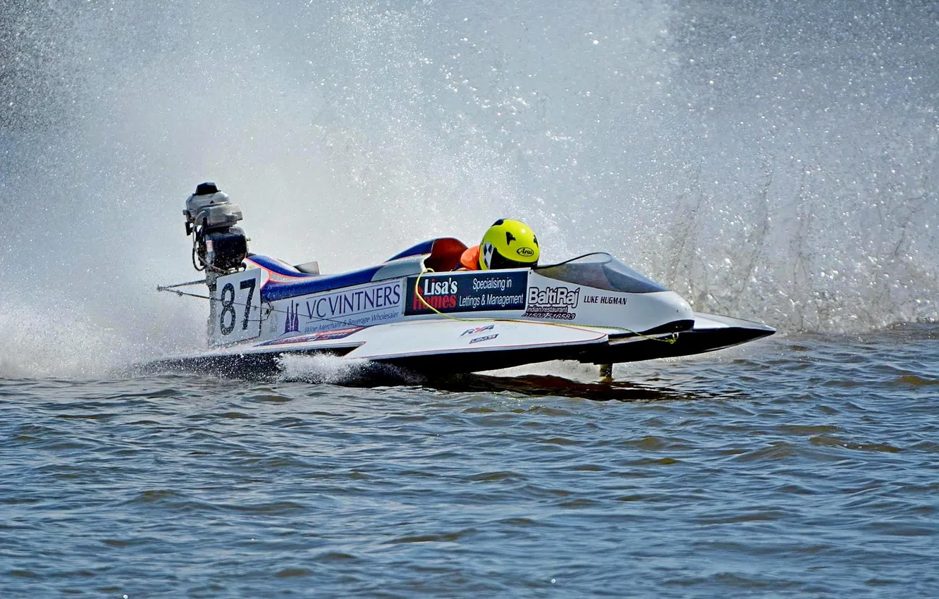 Photo wallpaper race, boat, speed