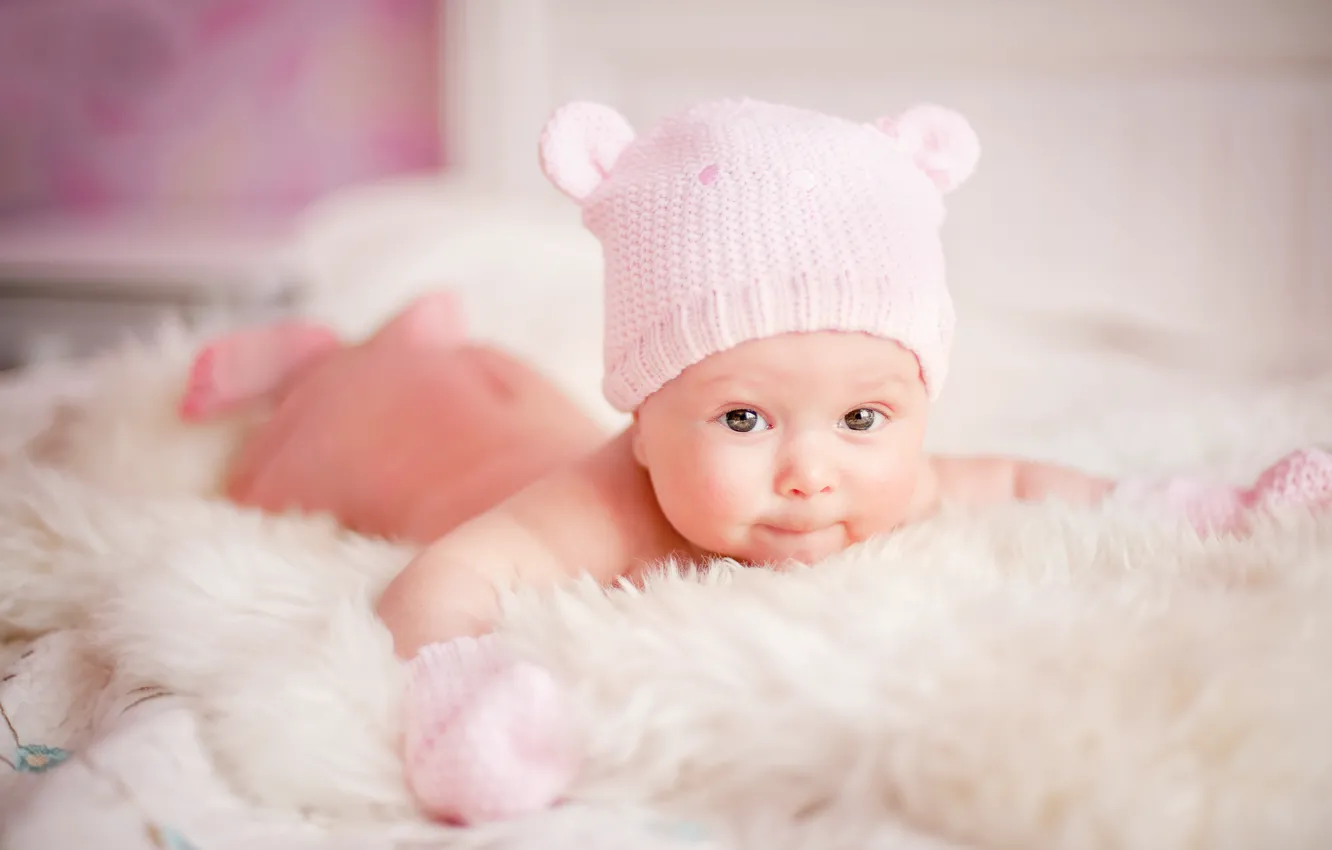 Photo wallpaper children, face, sweet, baby, kid, newborn