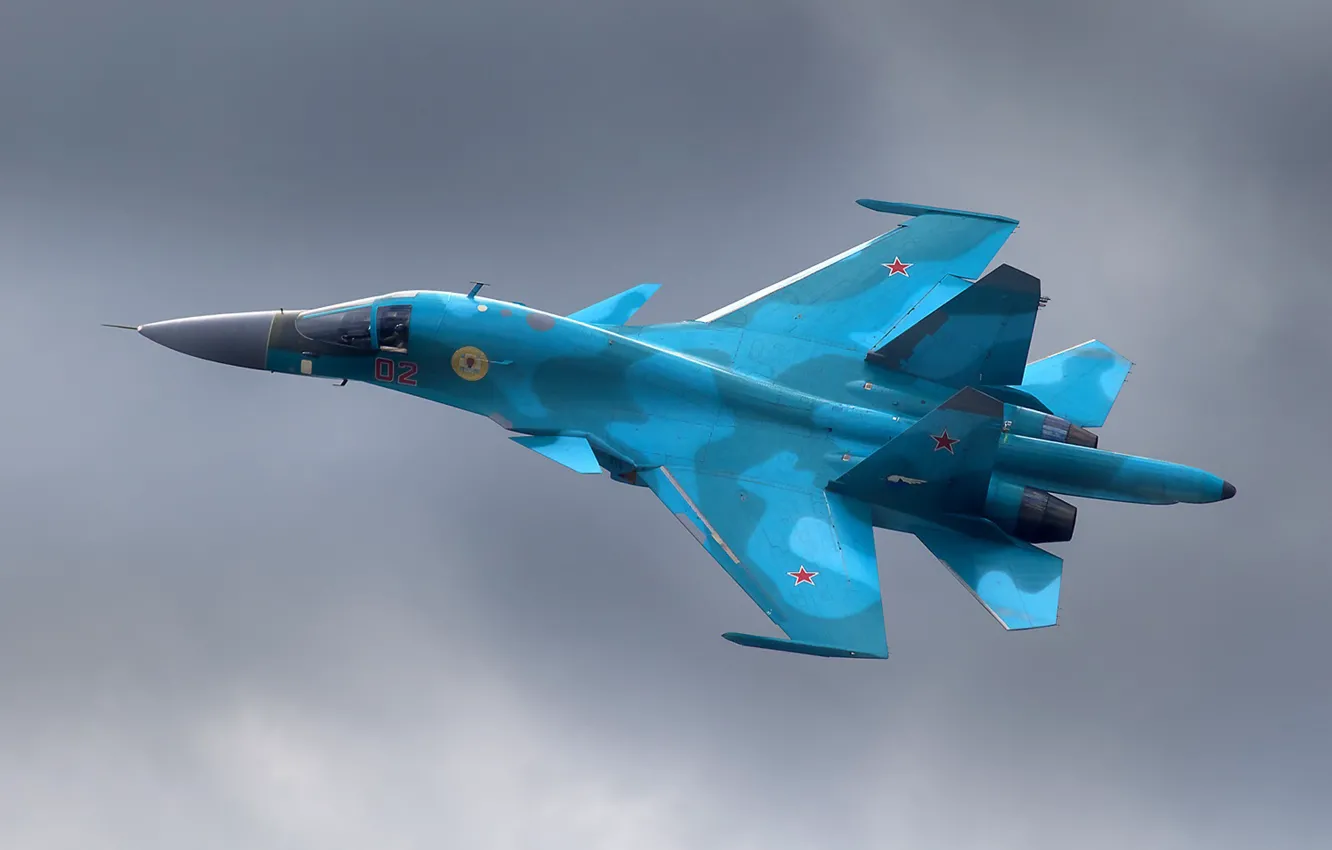 Photo wallpaper aviation, bomber, Su-34
