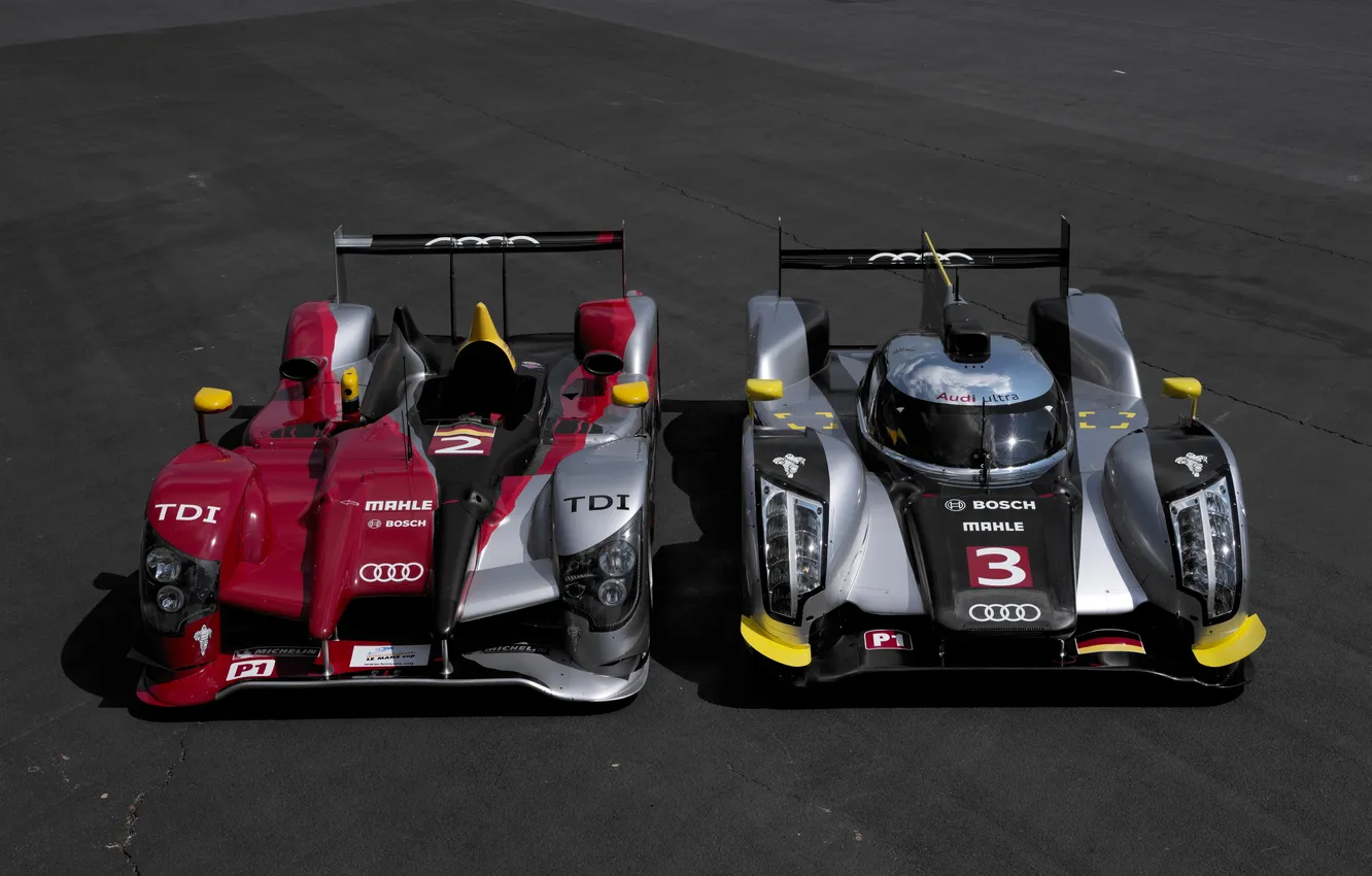 Photo wallpaper Audi, R18TDI, R15TDI