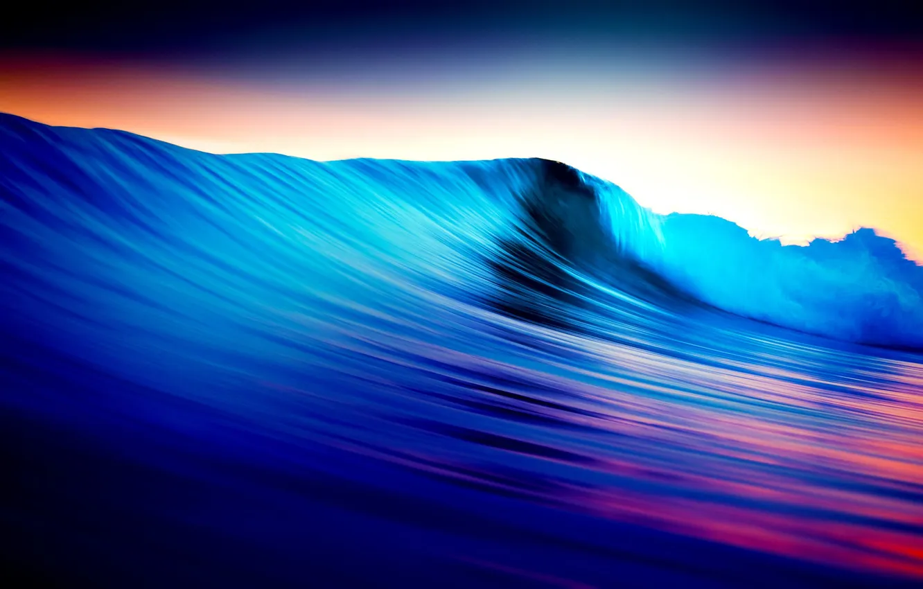 Photo wallpaper sea, wave, paint
