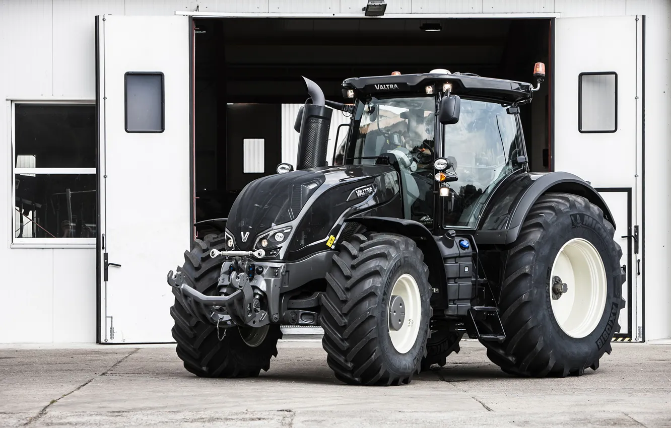 Photo wallpaper wallpaper, tractor, agriculture, farming, valtra