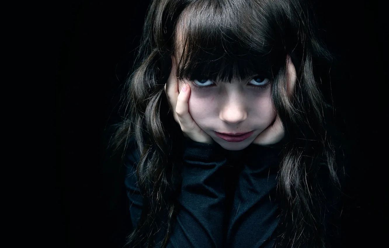 Photo wallpaper look, background, girl