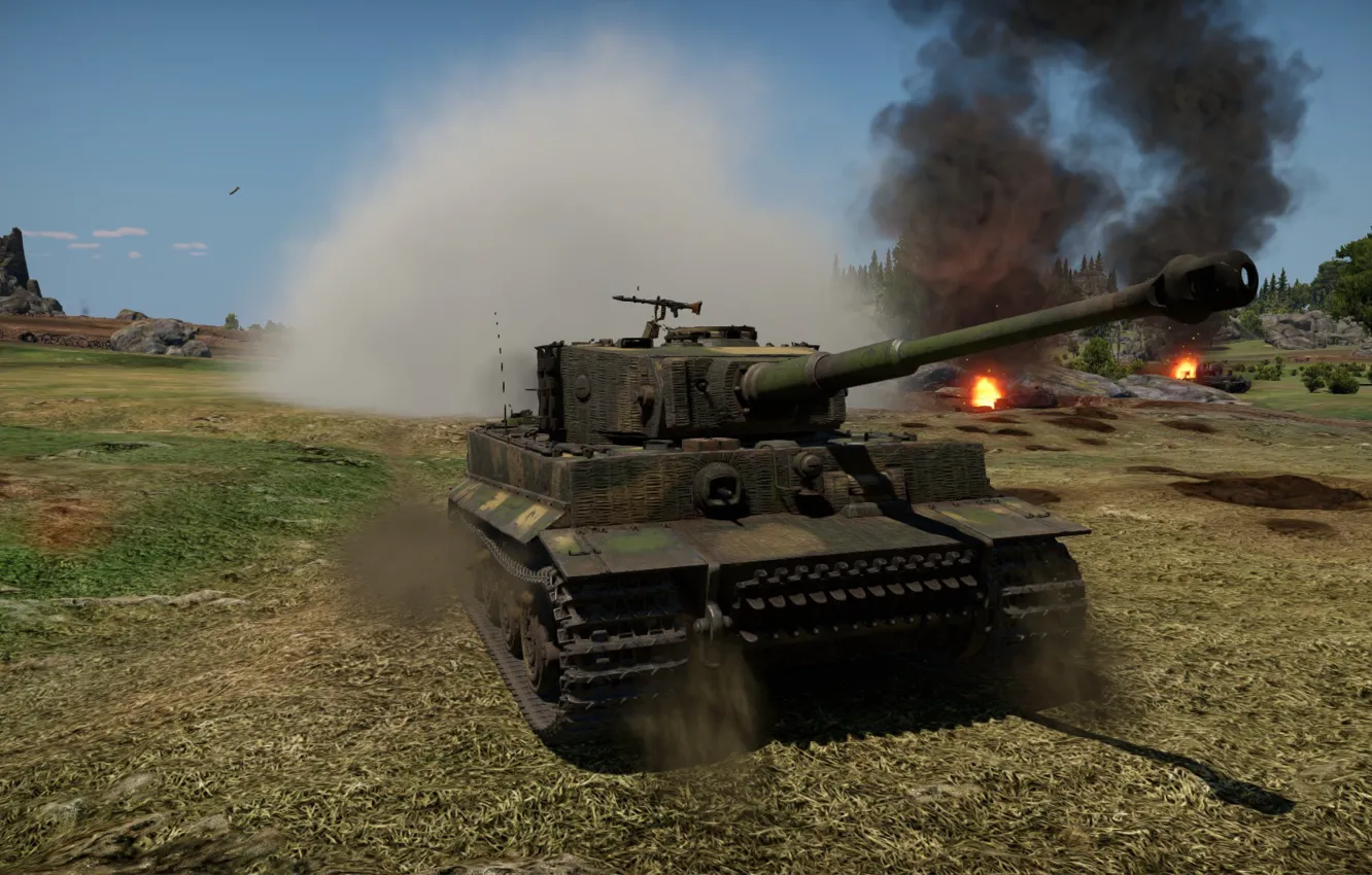 Photo wallpaper defense, Tiger 1, War thunder, regrouping