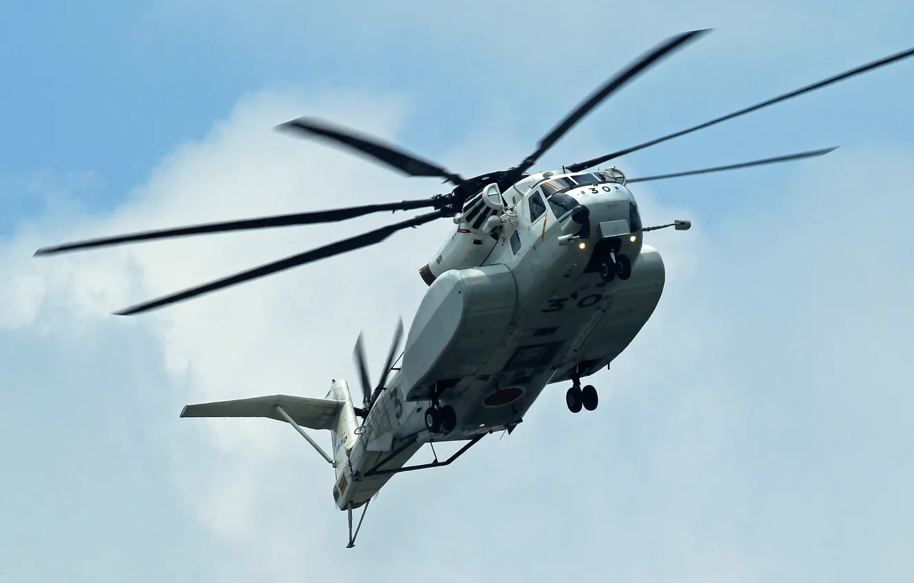 Photo wallpaper flight, helicopter, military, Sikorsky, transport, heavy, Sea Stallion, CH-53E