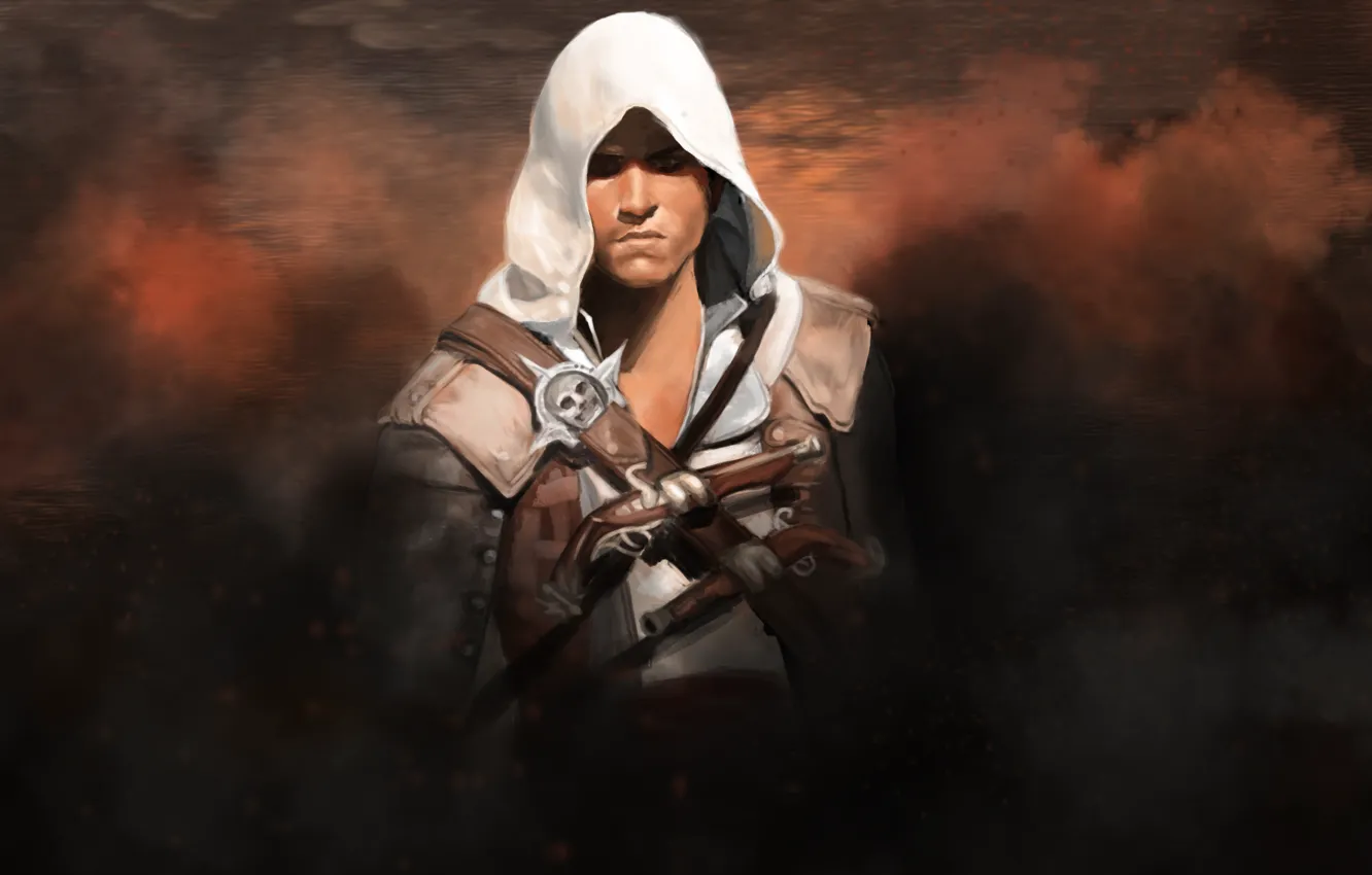 Photo wallpaper pirate, assassin, Edward Kenway, Assassin's Creed IV: Black Flag