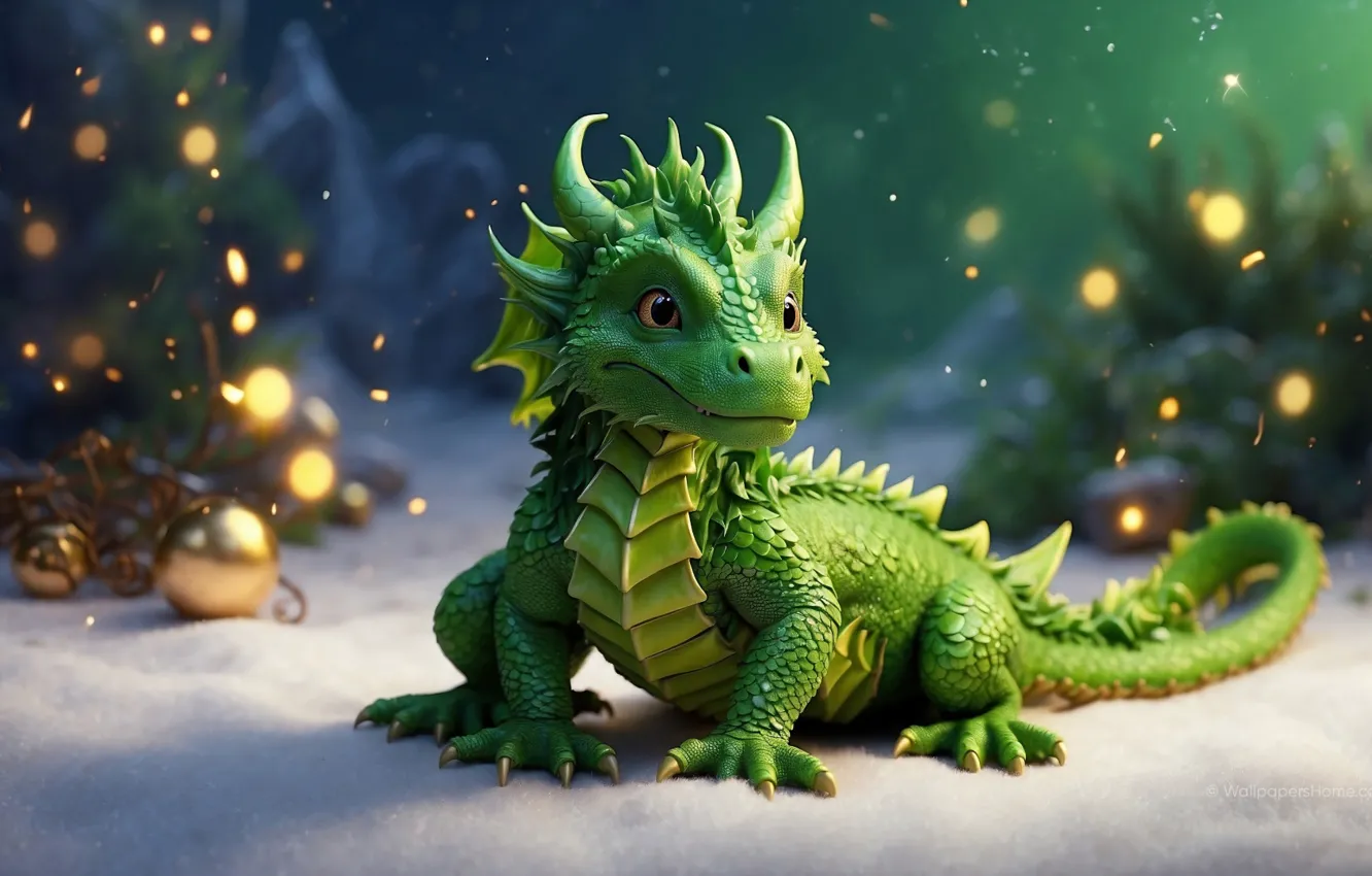 Photo wallpaper symbol, New Year, dragon