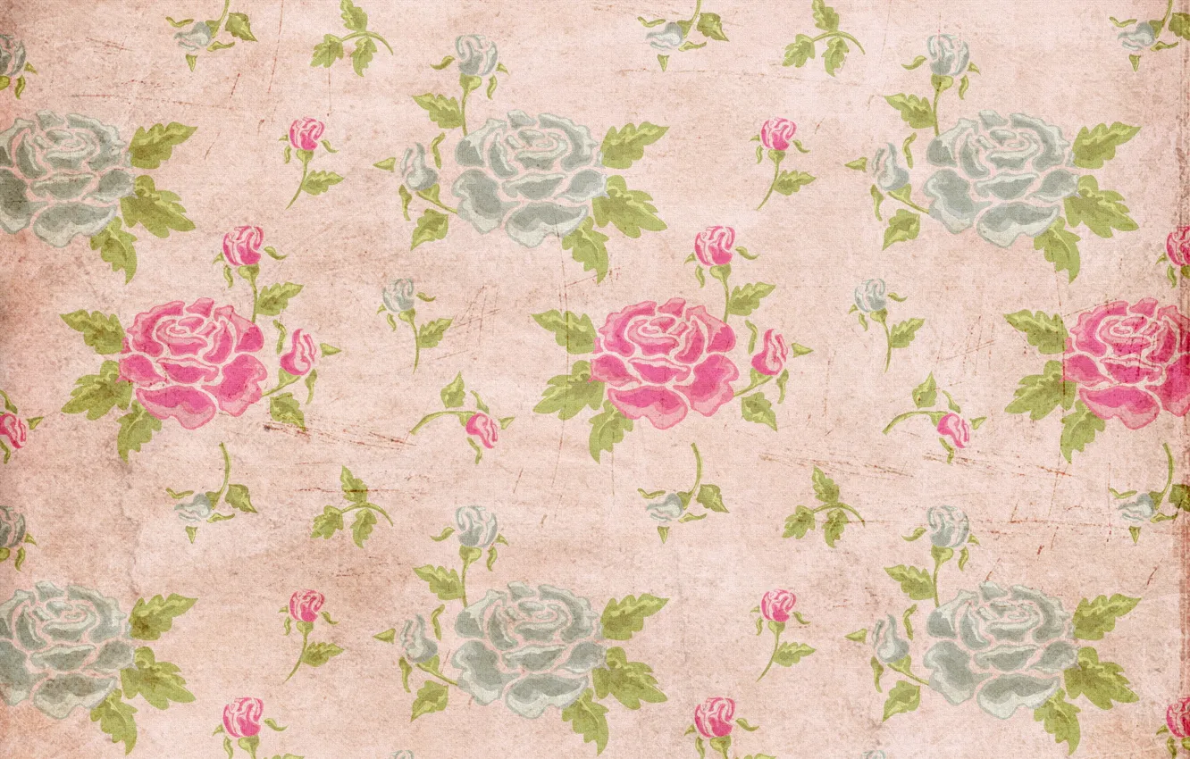 Photo wallpaper background, roses, wallpaper, ornament, vintage, texture, floral, pattern
