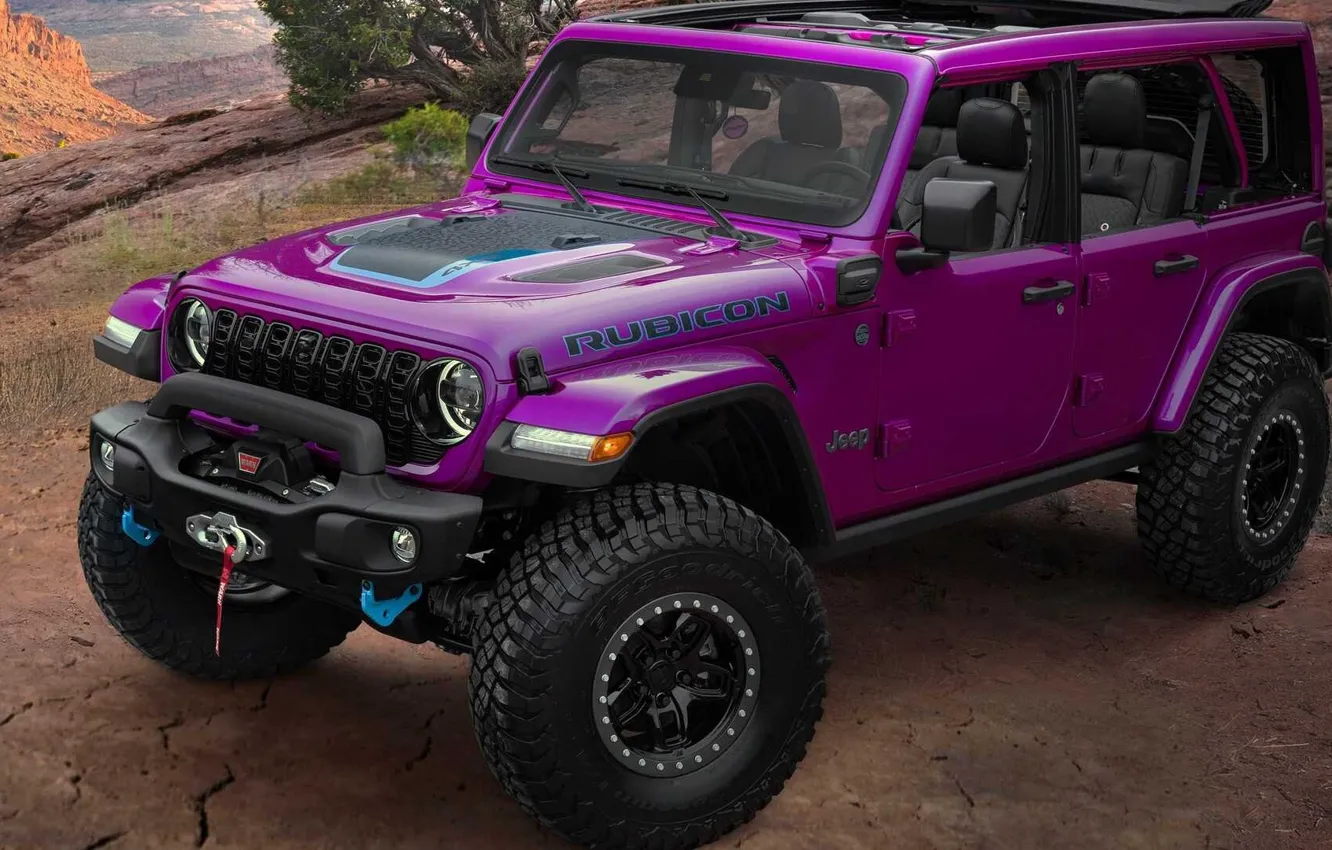 Photo wallpaper Concept, Jeep, Jeep, show car, Jeep Wrangler Rubicon 4xe