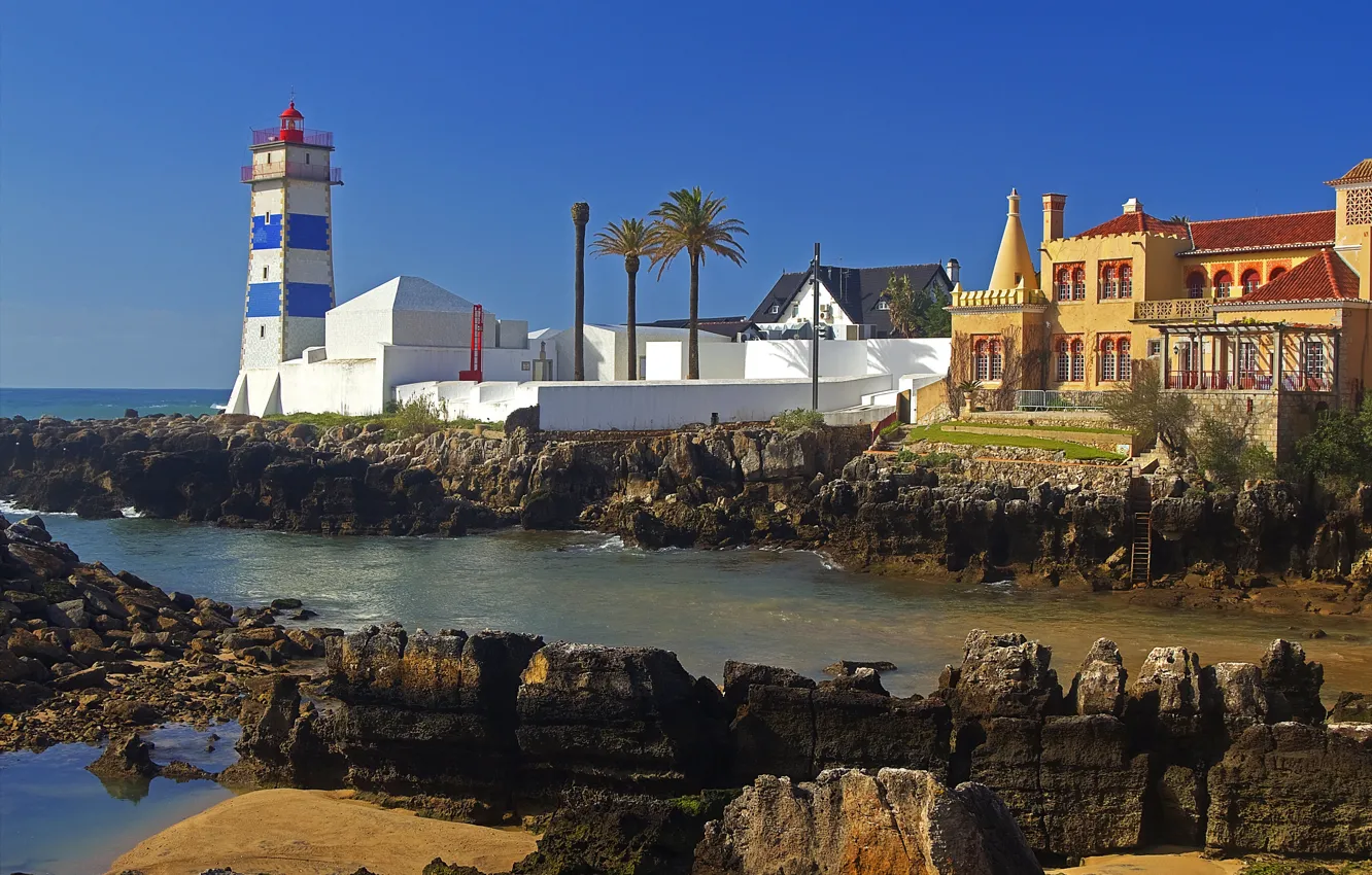 Photo wallpaper lighthouse, home, Portugal