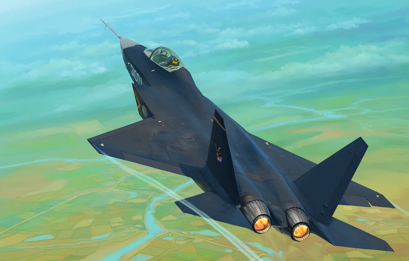 Photo wallpaper China, fifth generation, Multi-role fighter, Combat aircraft, Shenyang J-31