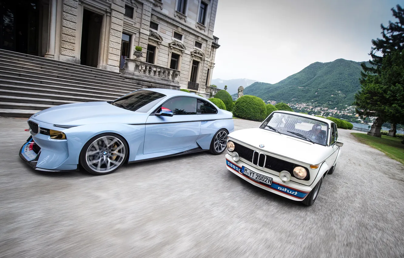 Photo wallpaper machine, auto, Concept, retro, two, home, BMW, old
