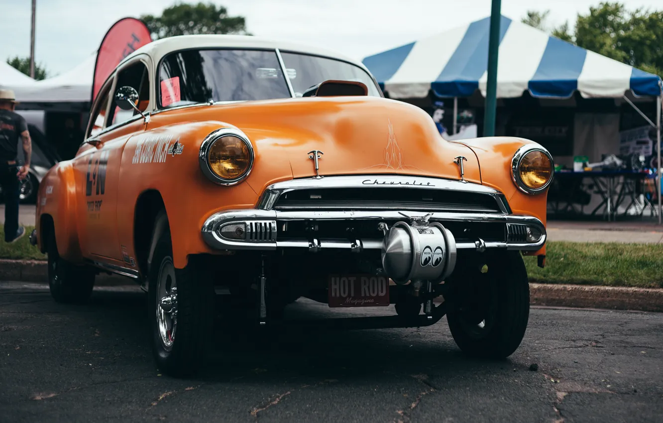 Photo wallpaper retro, Chevrolet, classic, Bel Air