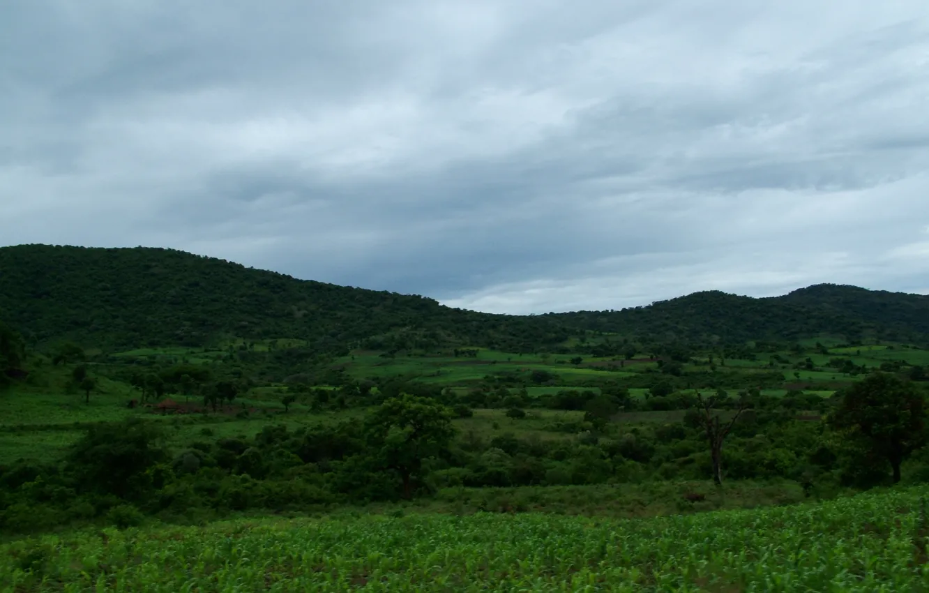 Photo wallpaper the sky, mountains, Ethiopia