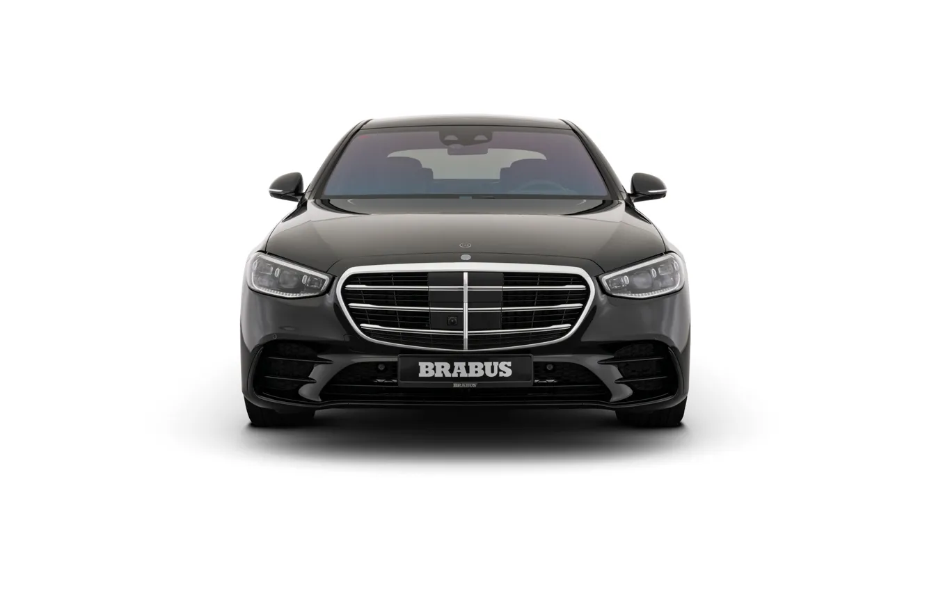 Photo wallpaper mercedes, black, brabus