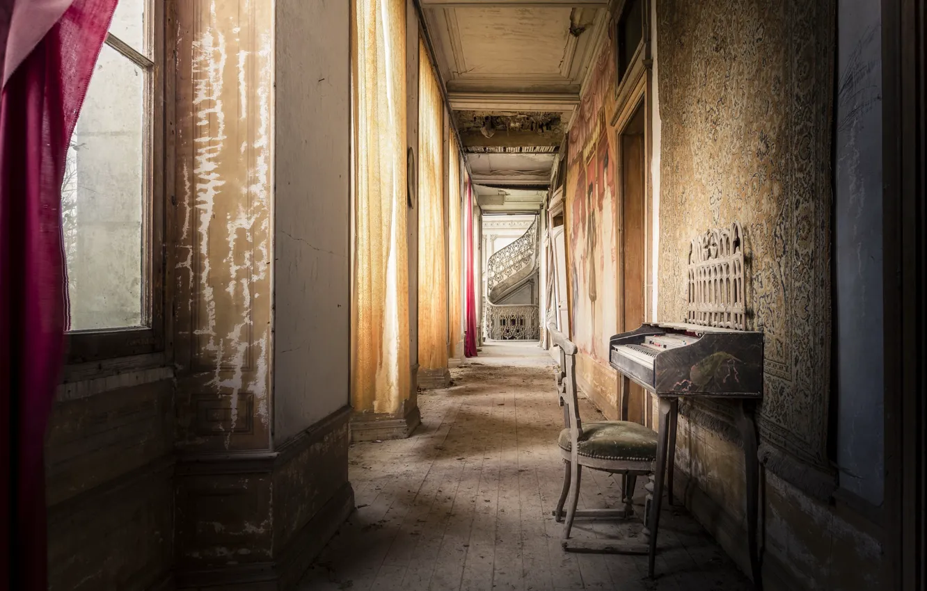 Photo wallpaper background, chair, tool