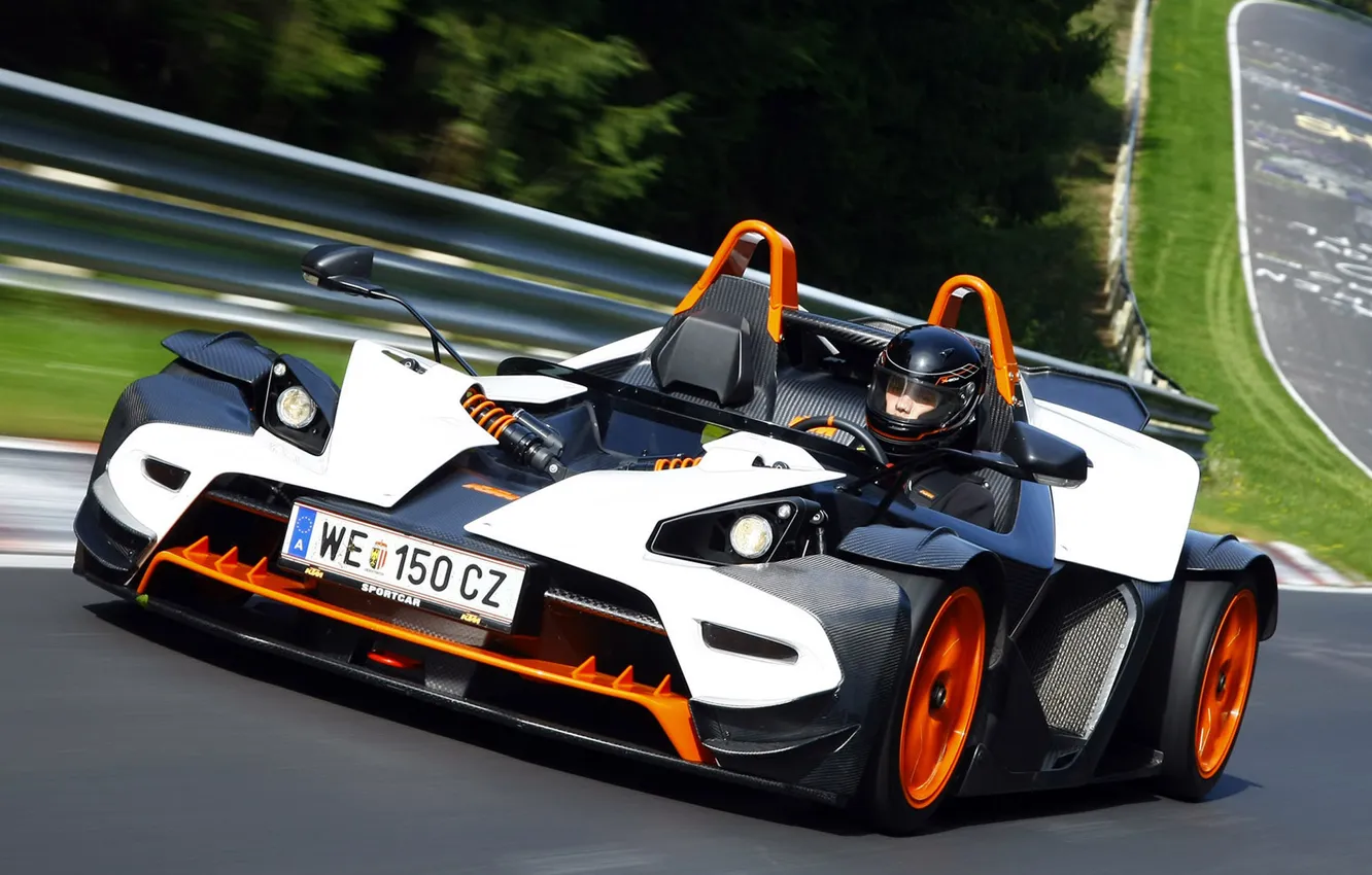Photo wallpaper track, pilot, KTM, test, X-Bow, Nurburgring