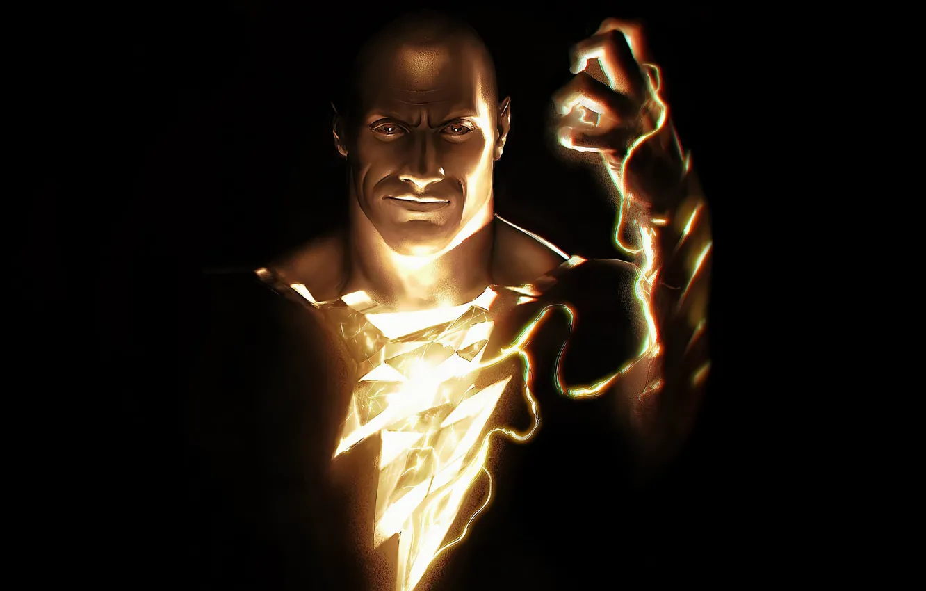 Photo wallpaper art, poster, movie, Dwayne Johnson, Dwayne Johnson, Black Adam, 2021, Black Adam