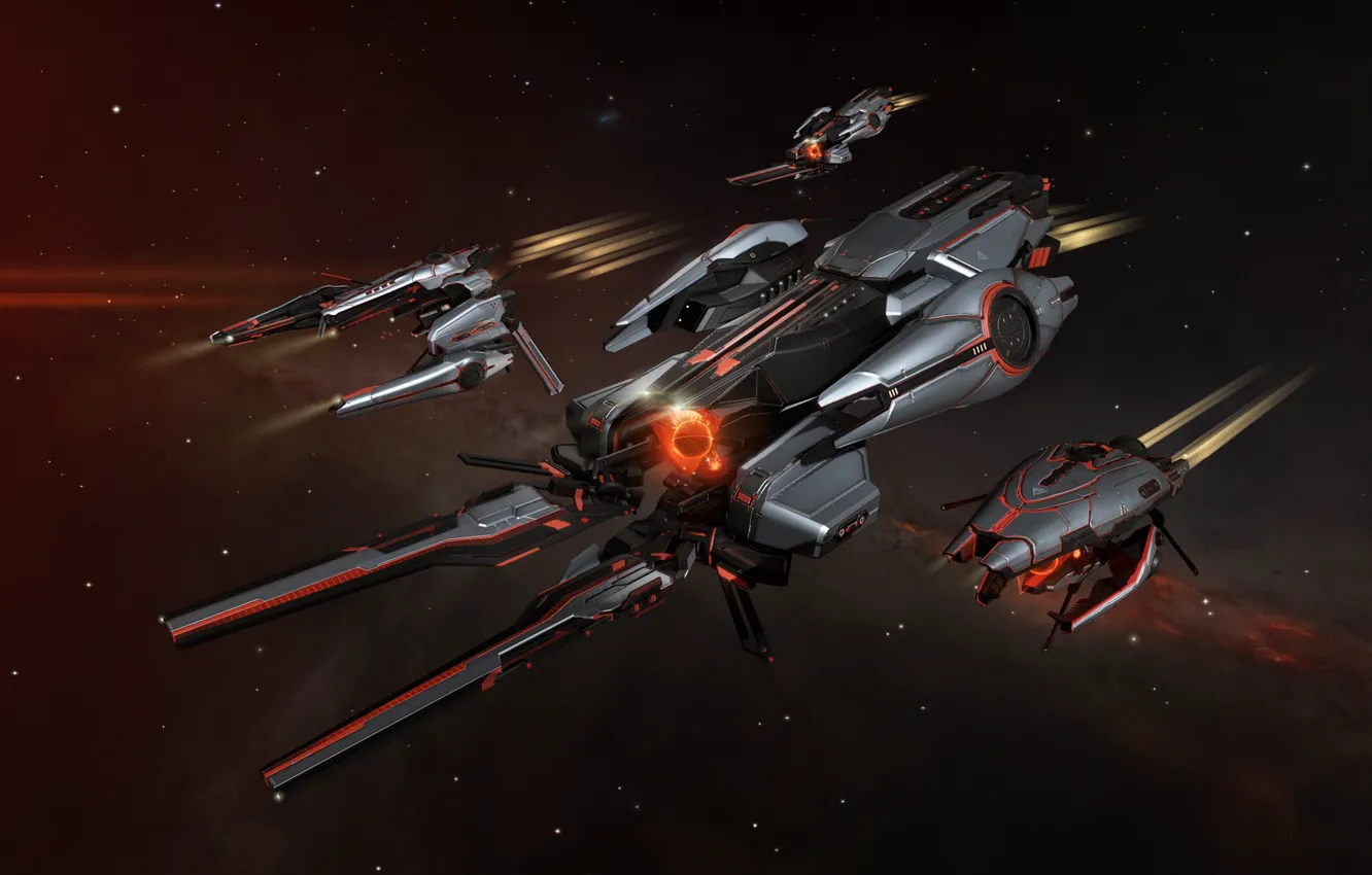 Photo wallpaper nebula, Space, space, spaceship, eve online, space ship, coooper