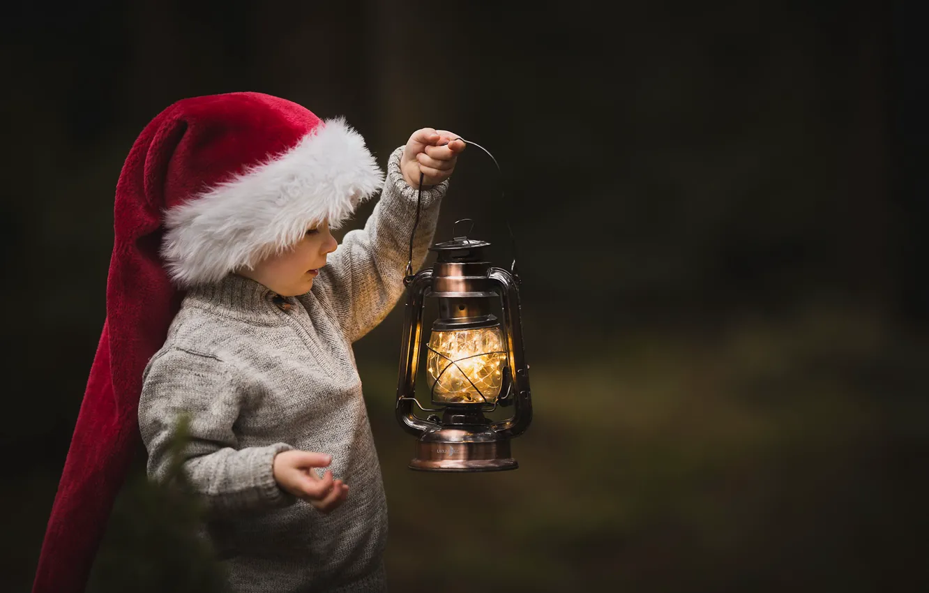 Photo wallpaper children, background, lamp