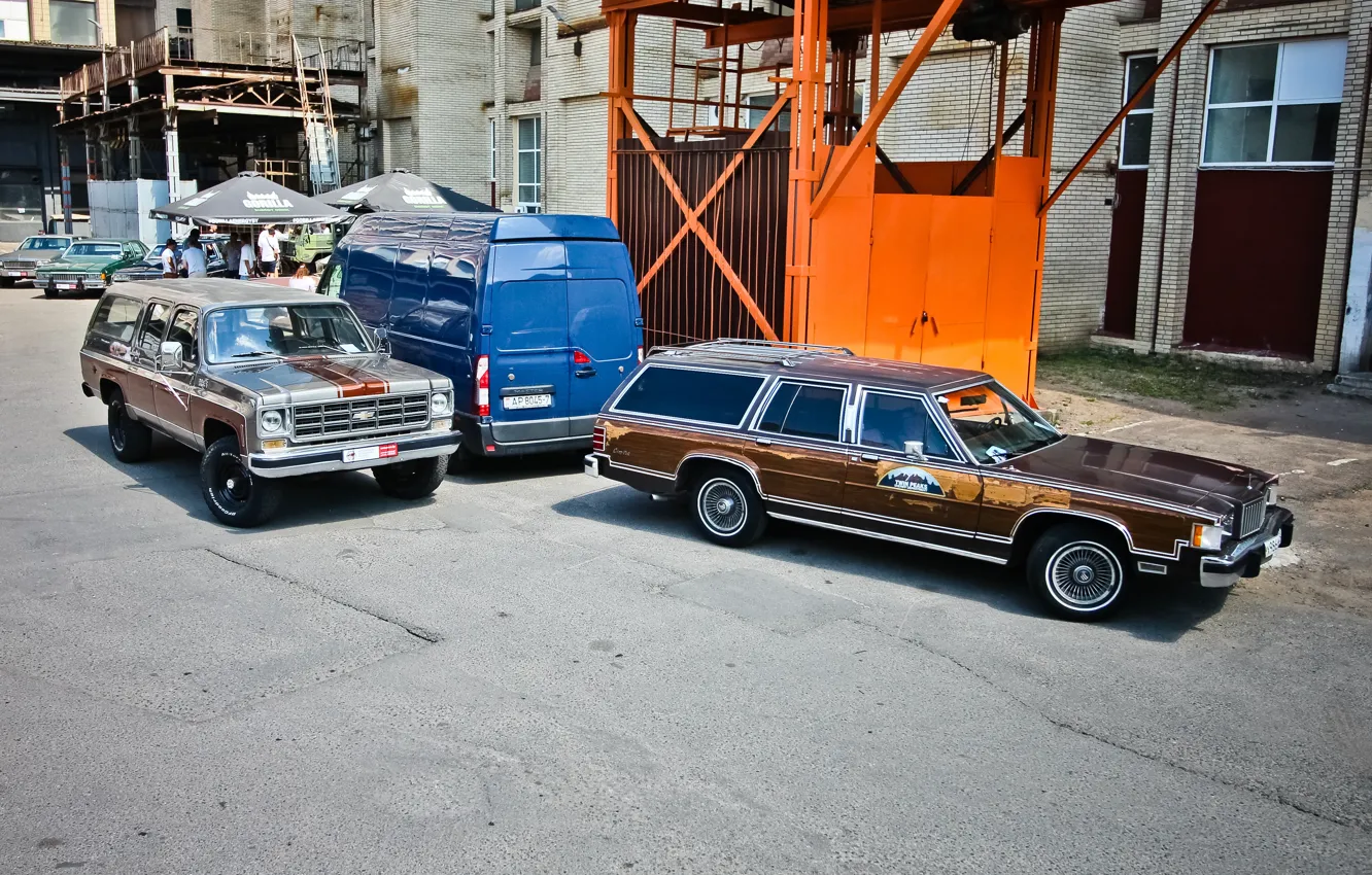 Photo wallpaper USA, American cars, Minsk