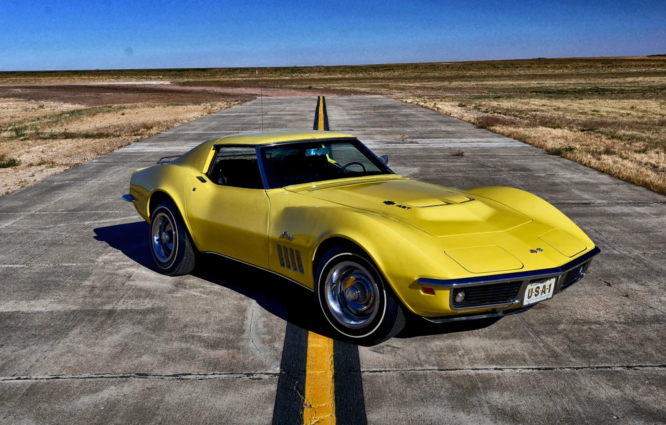 Photo wallpaper Corvette, Chevrolet, 1969, Chevrolet, Stingray, Corvette