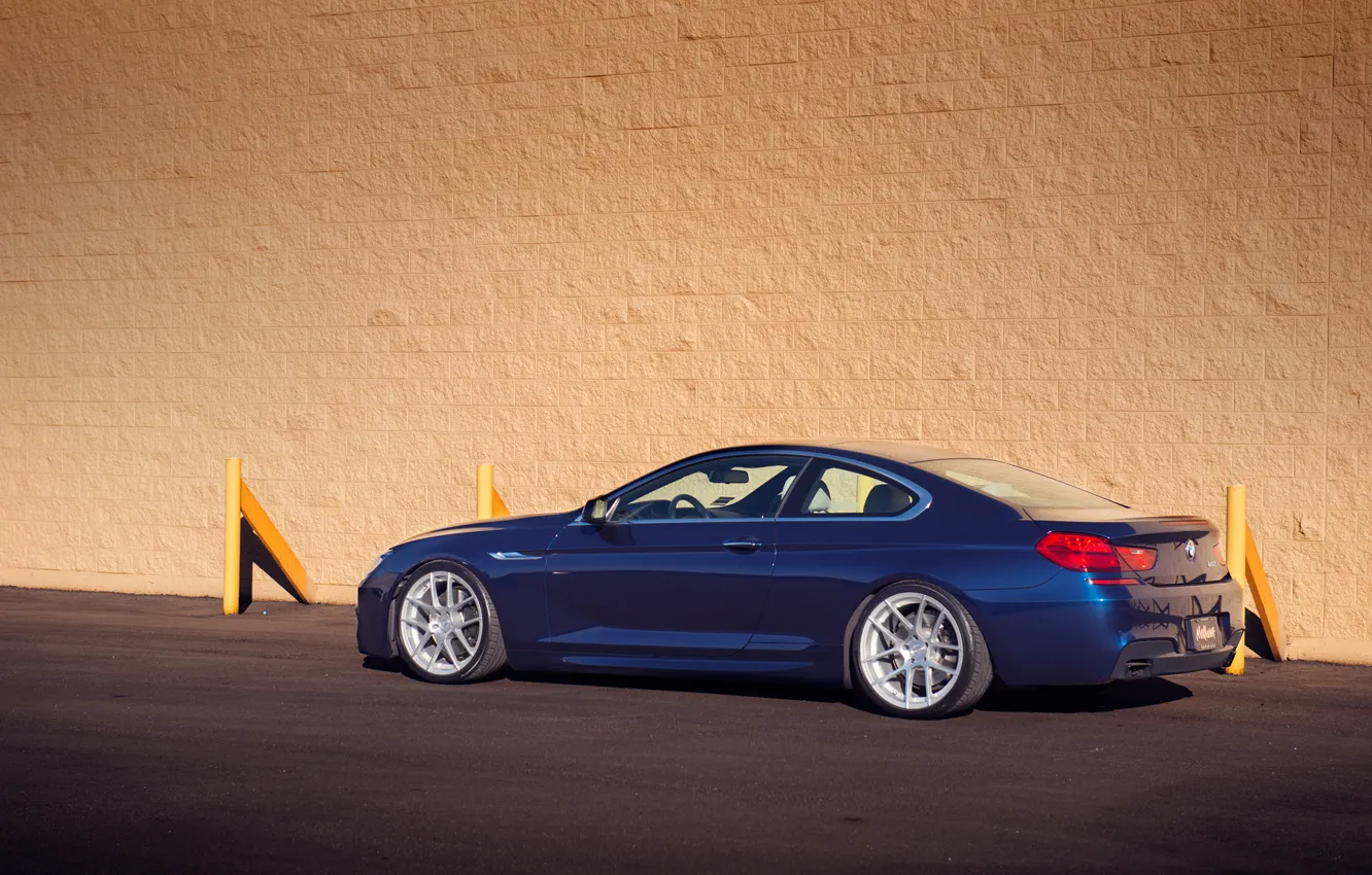 Photo wallpaper BMW, blue, tuning, coupe, 650i, F13