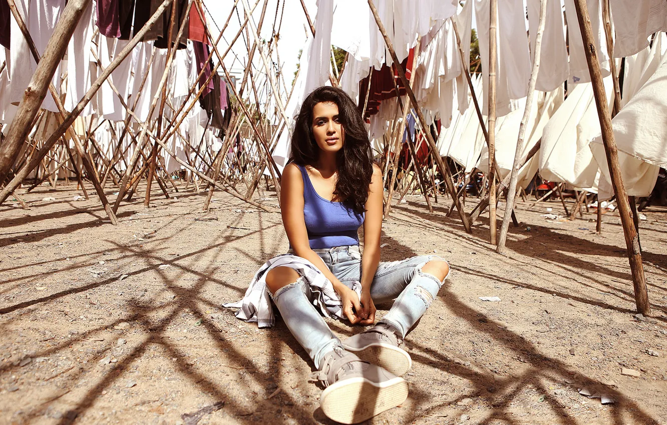 Photo wallpaper girl, hot, sexy, eyes, smile, beautiful, figure, model