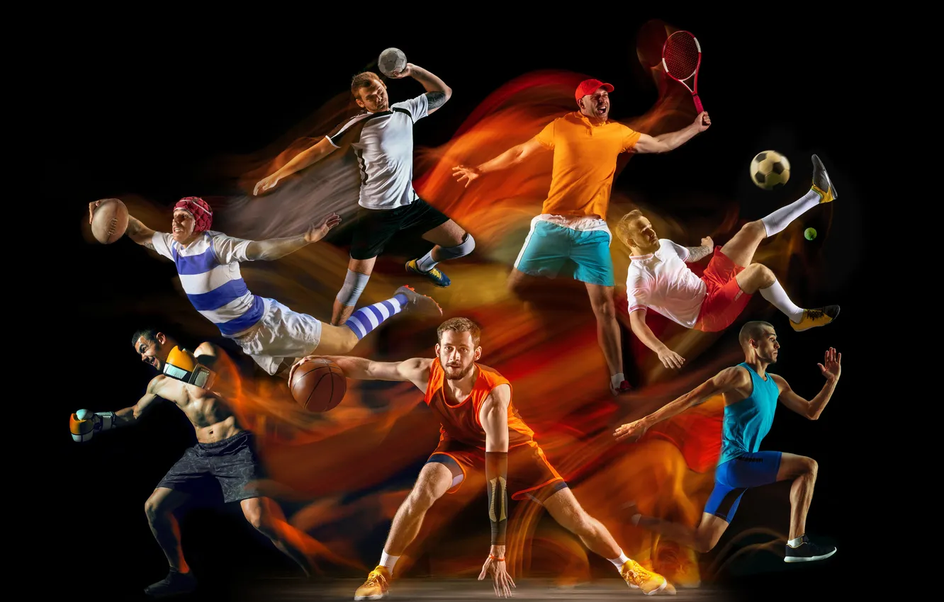 Photo wallpaper white, studio, Sport, training, Vault, Sportsman