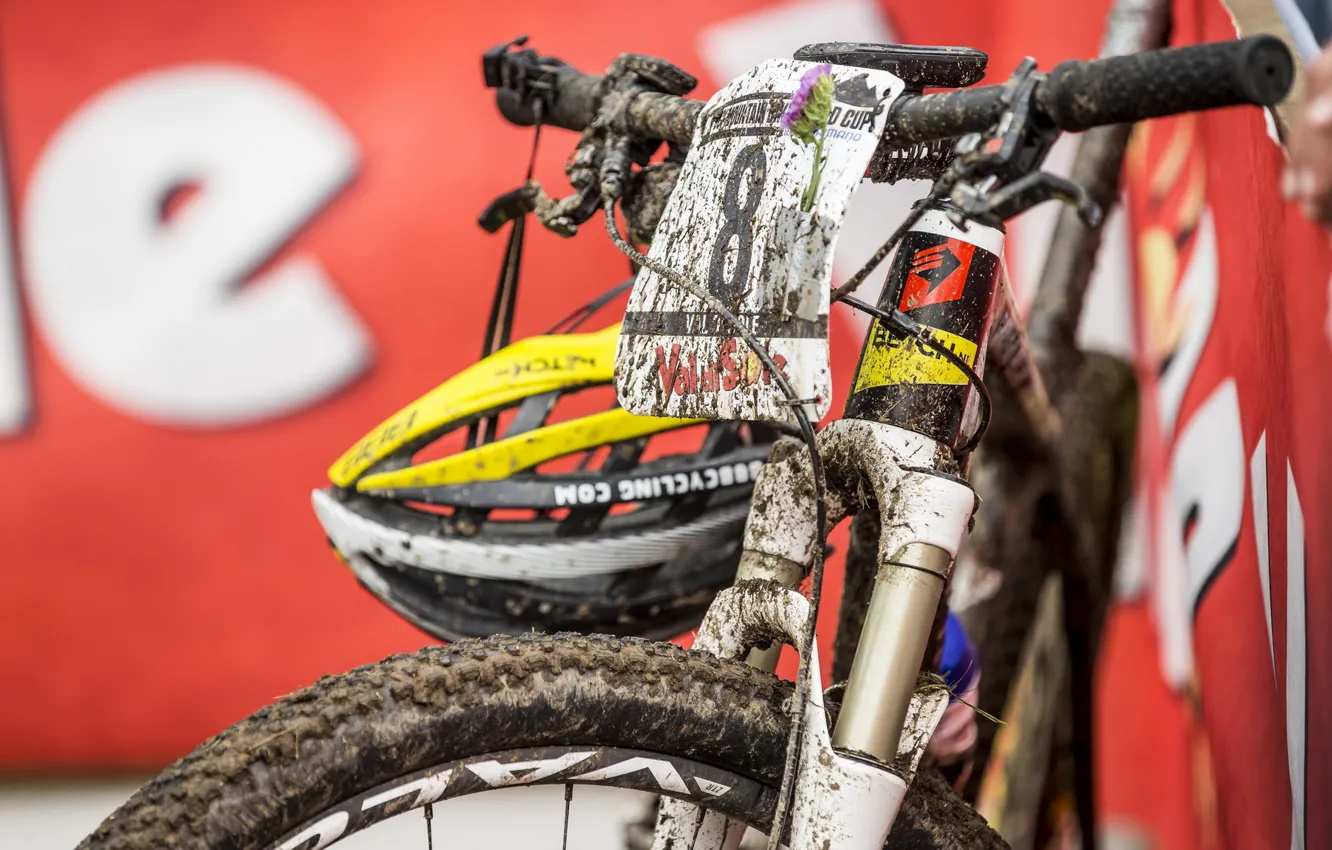 Photo wallpaper bike, sport, helmet