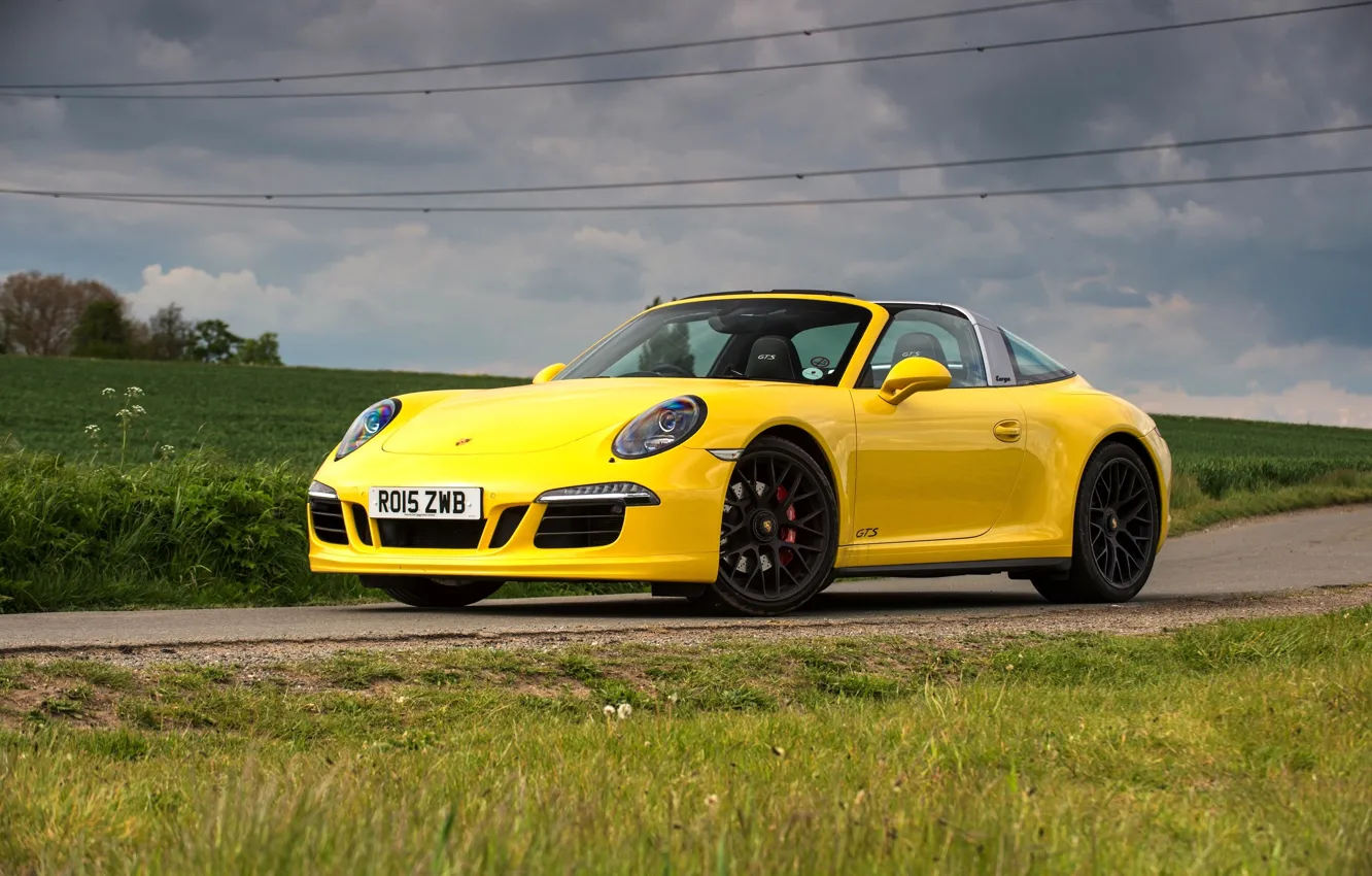 Photo wallpaper 911, Porsche, Porsche, GTS, UK-spec, 991, 2015, Targa 4