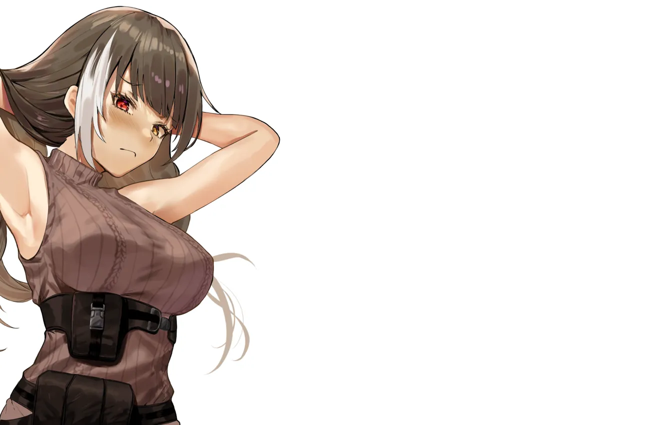 Photo wallpaper girl, sexy, Stretch, boobs, anime, babe, oppai, Big boobs